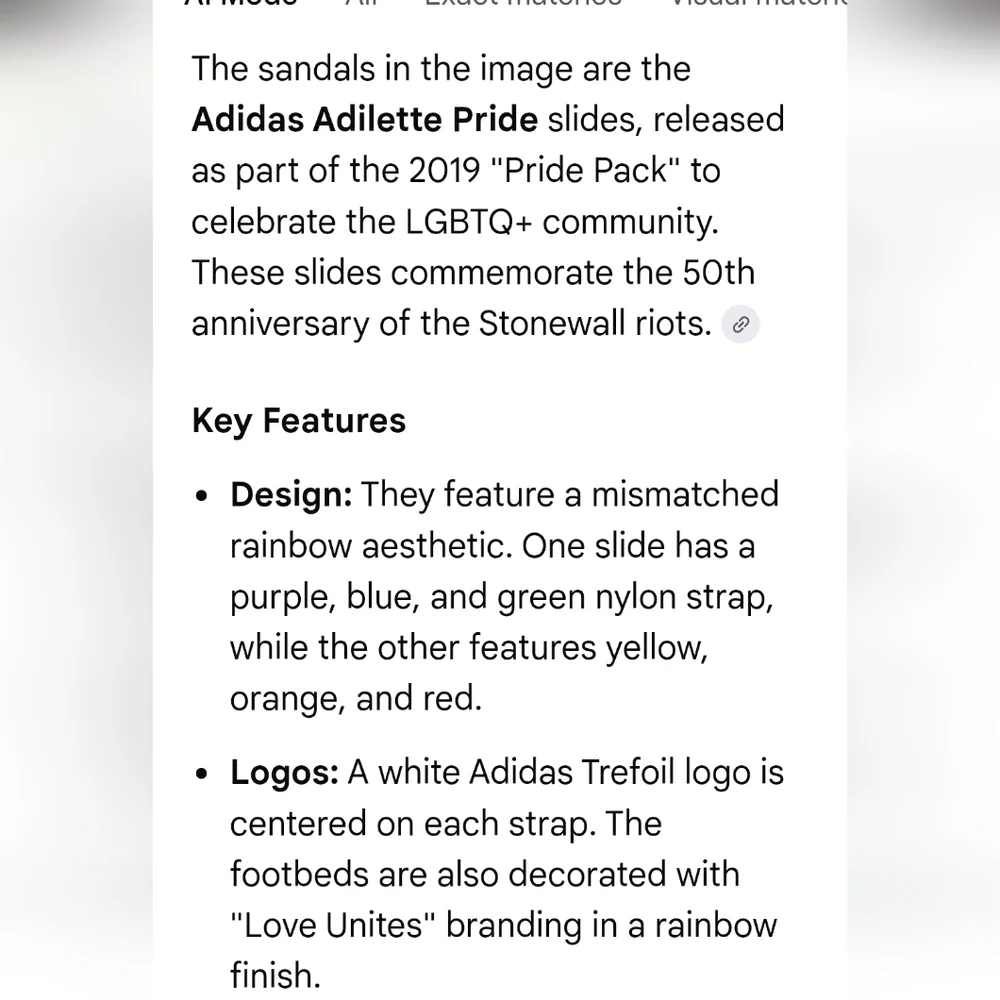 Adidas Adilette Pride Slides - Picture 10 of 10